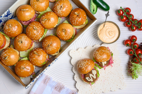 Mini falafel buns