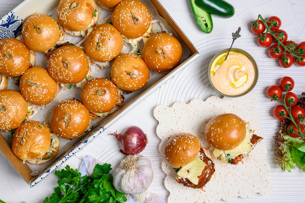 Mini fried chicken buns