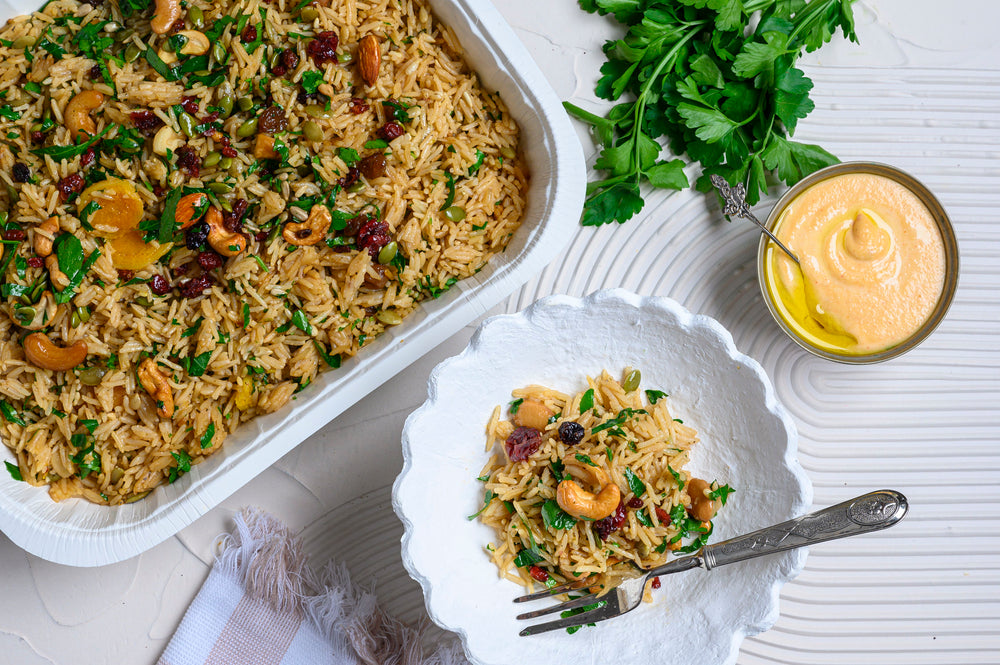 Pomegranate Rice Platter